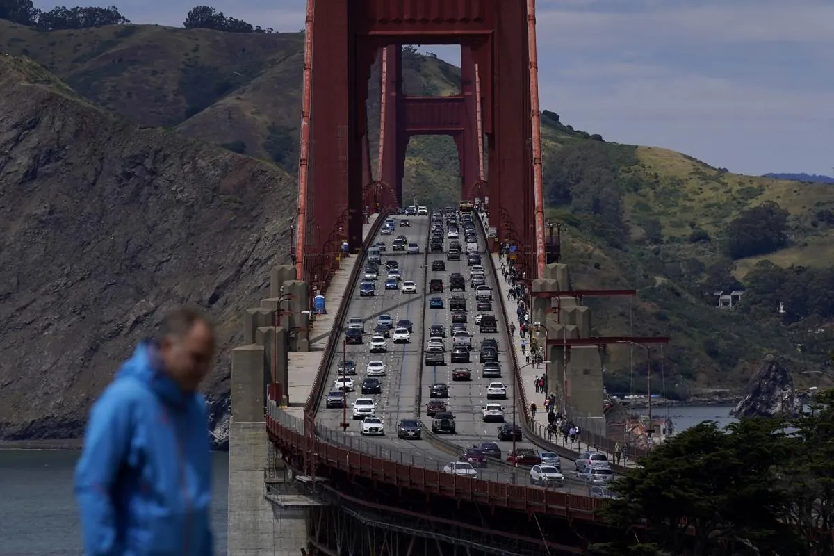 San Francisco Golden Gate Bridge traffic